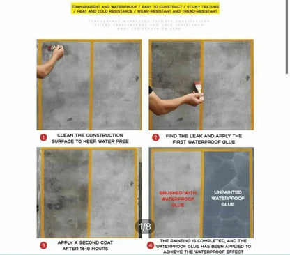 Transparent Waterproof Glue + Free Brush
