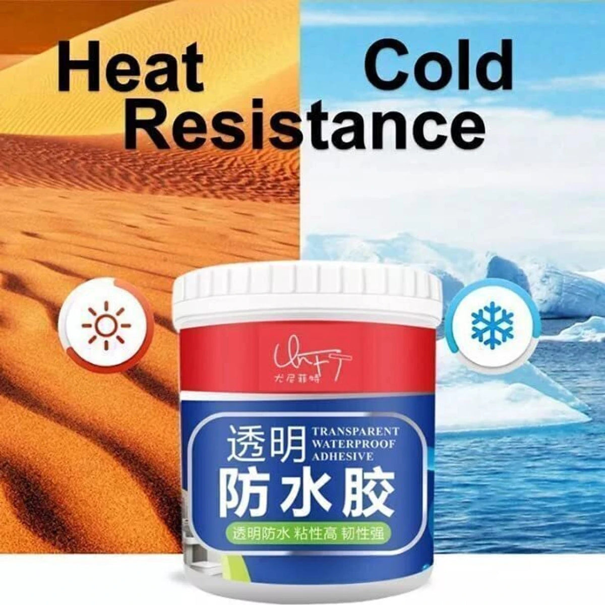 Transparent Waterproof Glue + Free Brush